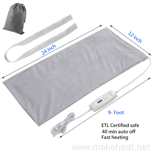 Ultraheat King Size Heating Pad 12"X24" With ETL Approval